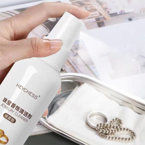 100ml Jewelry Cleaner Diamond Silver Gold Jewelry Cleaning Spray Multifunction Cleaner Non-toxic - UMart786