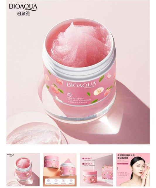 100%Original Bioaqua Peach Extract Fruit Acid Exfoliating Face Gel Cream 140g - UMart786