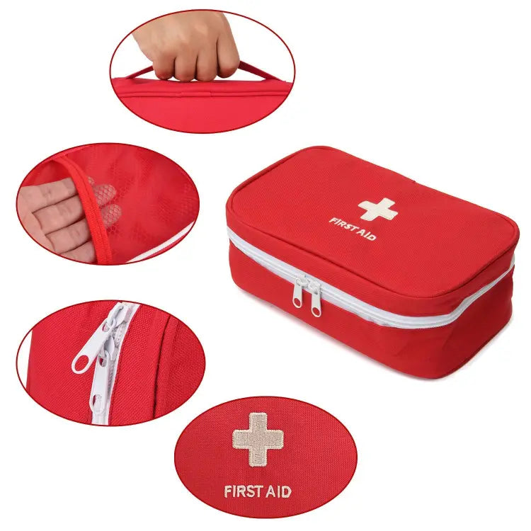 Medical First Aid Kit Pouch Empty Bag Emergency Medicine Storage Organizer Bag First Aid Kit  (Workplace, Home, Sports  ) - UMart786