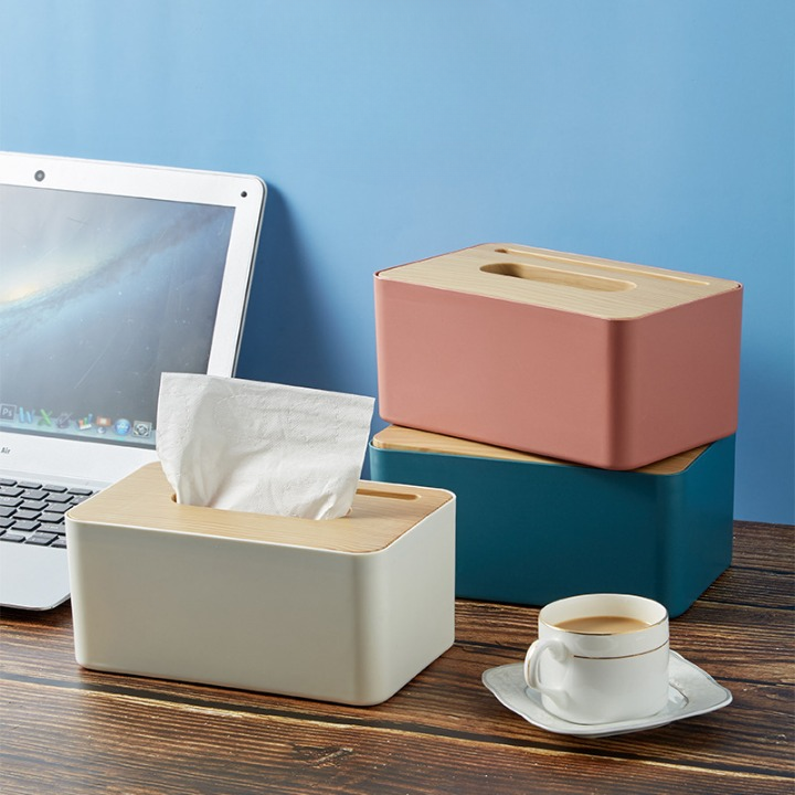 Tissue Box Holder With Phone Stand Slot Design - UMart786