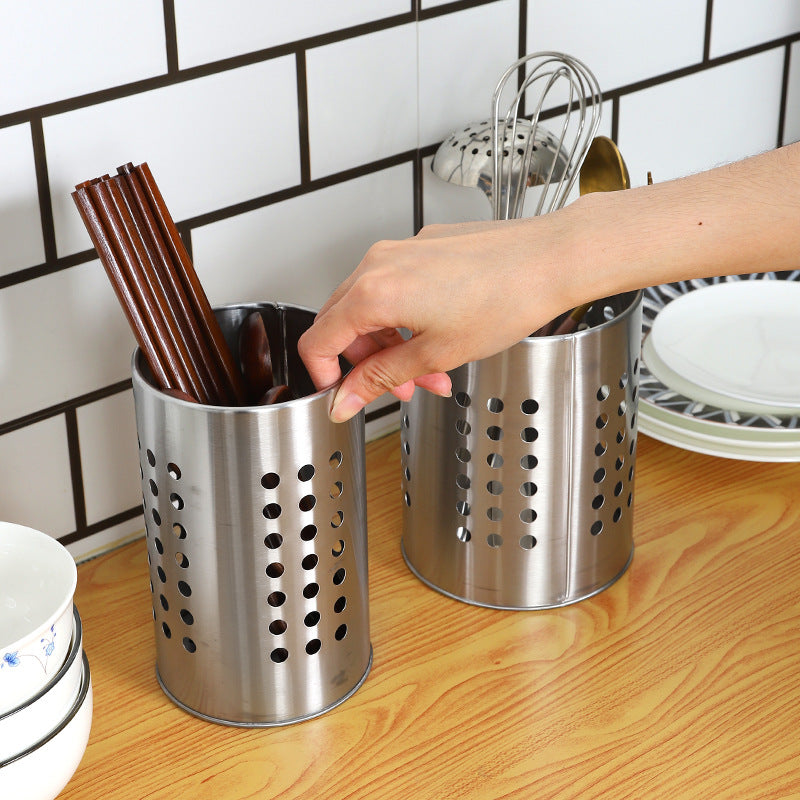 Stainless Steel Kitchen Utensils Holder & Drainer