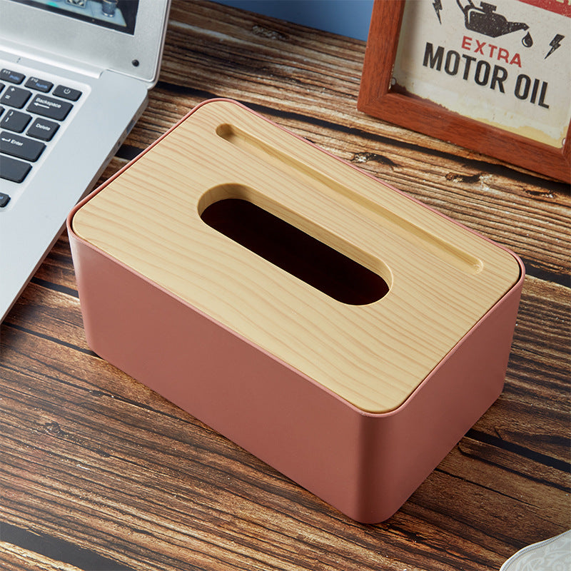 Tissue Box Holder With Phone Stand Slot Design - UMart786