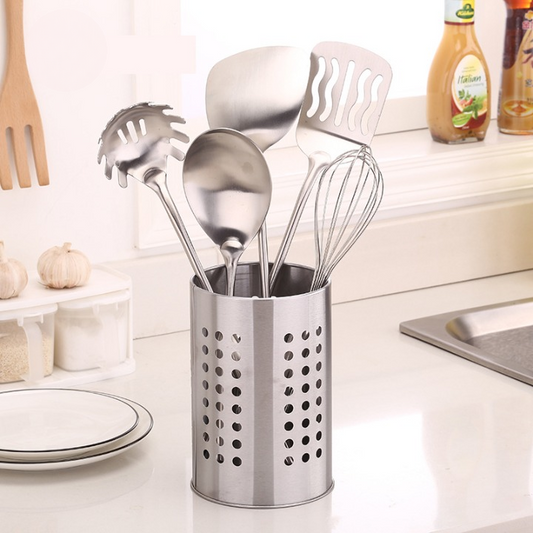 Stainless Steel Kitchen Utensils Holder & Drainer