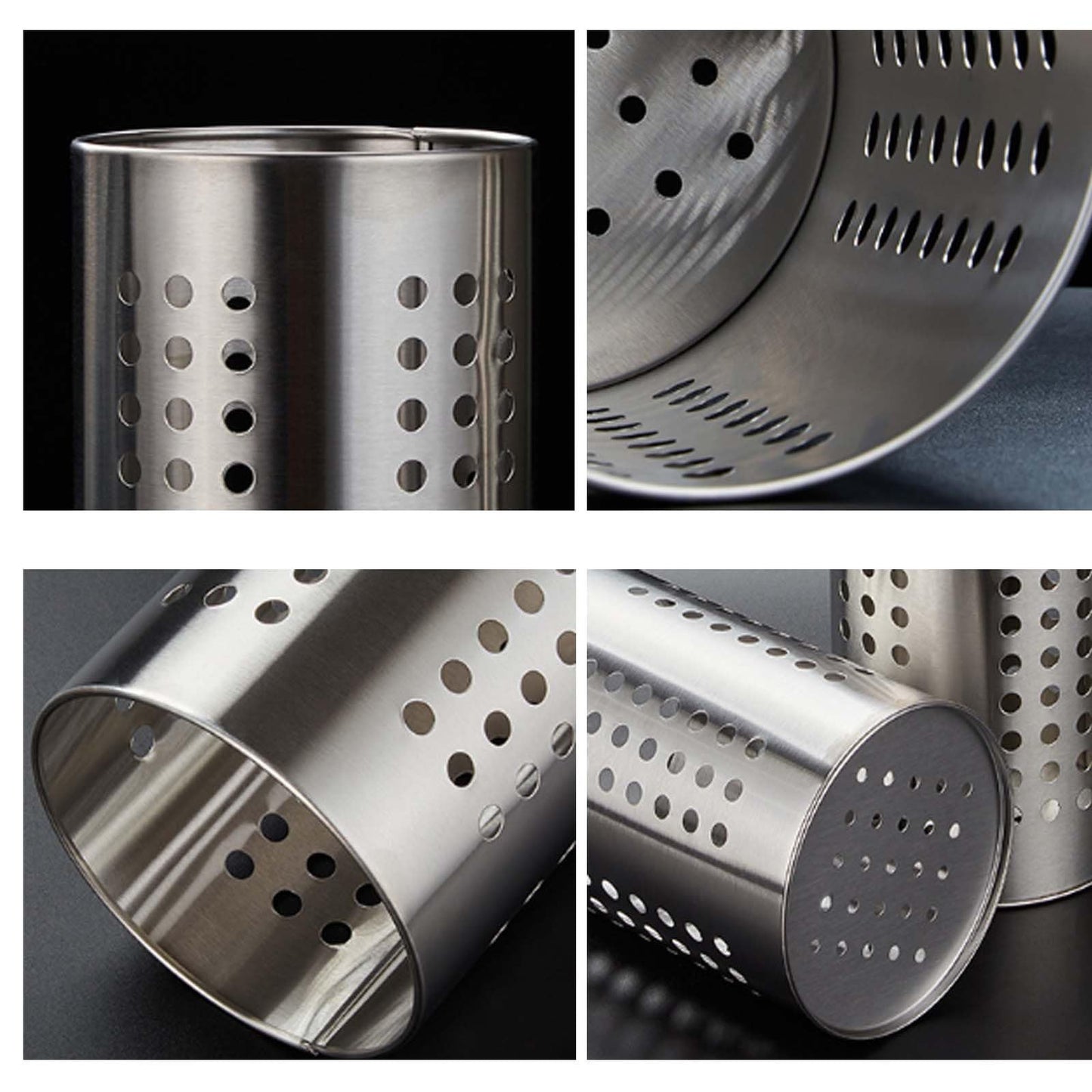 Stainless Steel Kitchen Utensils Holder & Drainer