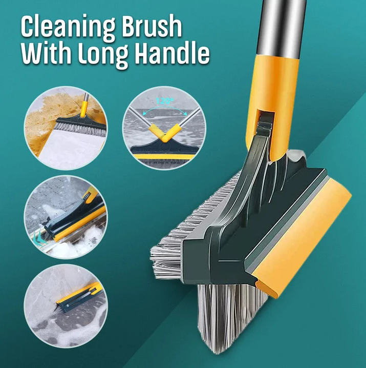 Silicone Cleaning Brush, Dusting & Wiping Mop 3 In 1 - UMart786