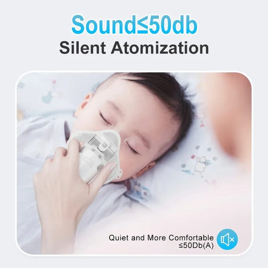 Medical Handhe Portable Nebulizer Inhalator Adult Kids Mini Silent Steam Nasal Humidifier Inhaler To's Nebulizer Asthma - UMart786