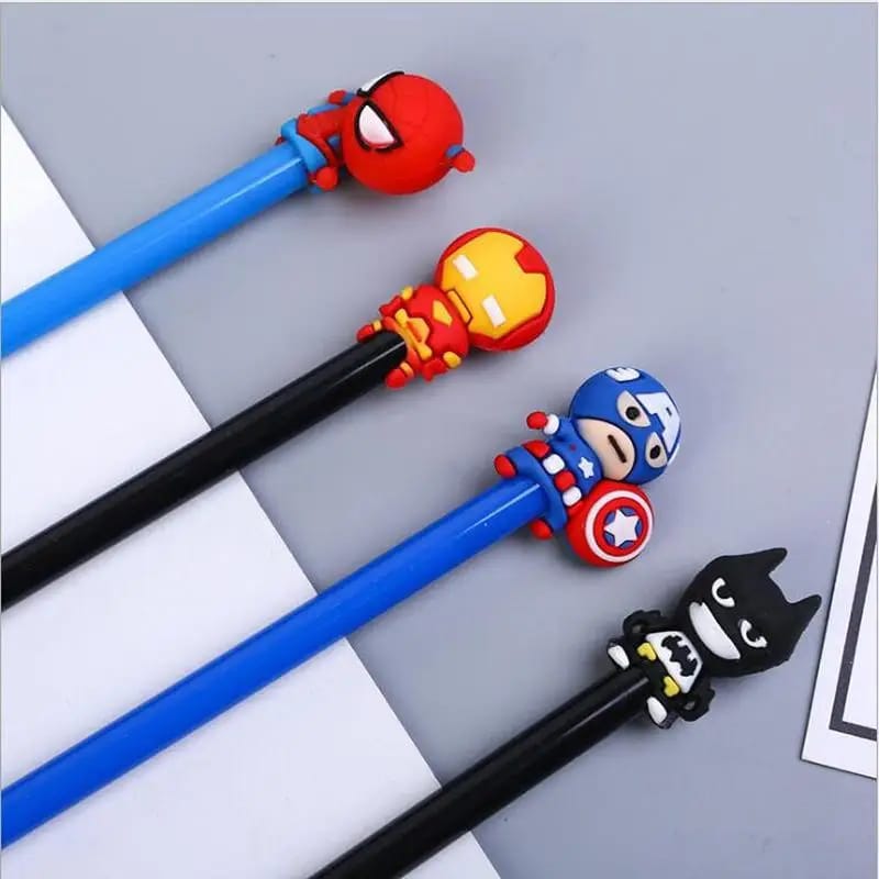 Cute Tumbler Super Hero Design Pen (Random Design) - UMart786