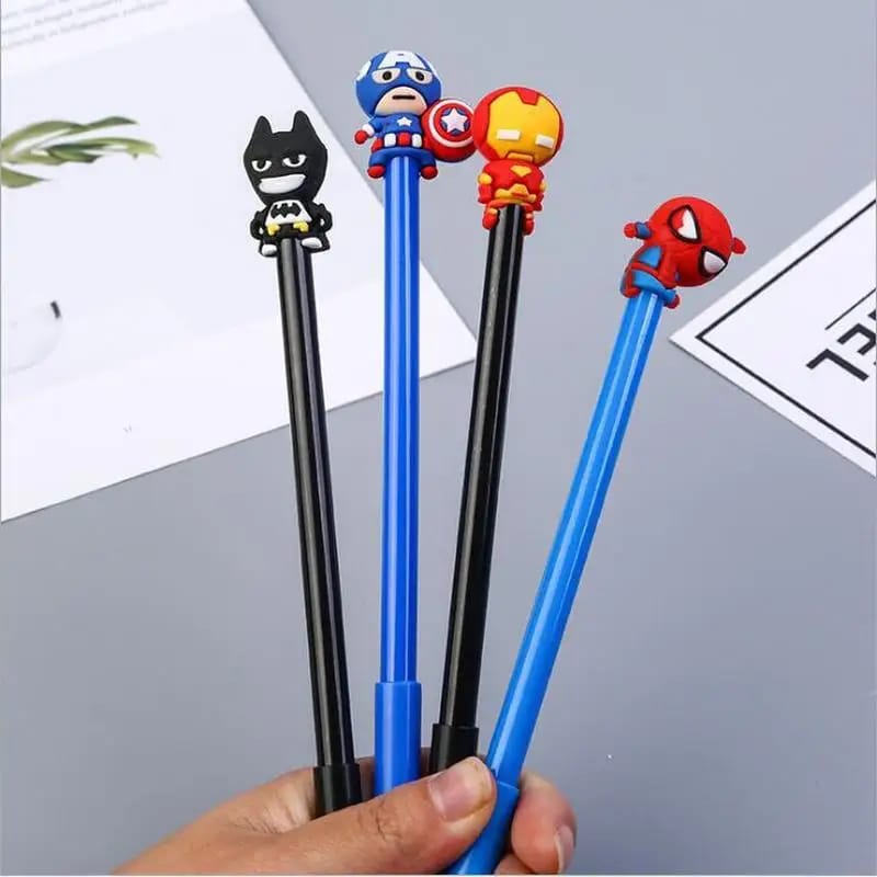 Cute Tumbler Super Hero Design Pen (Random Design) - UMart786