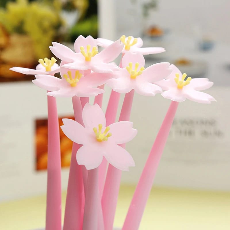 Lovely Flower shaped Gel-Pen (Random Design) - UMart786