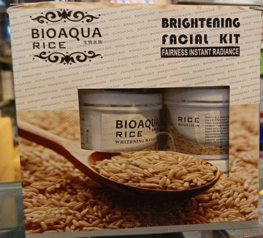 Bio aqua rice facial kit Brightening facial kit Fairness instant radiance