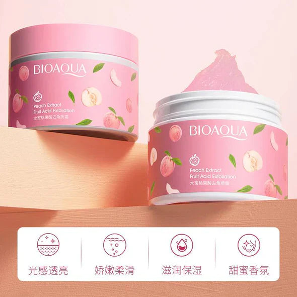 ( Bioaqua deal 02 )Bioaqua Rice Gel and Peach Gel Extract Acid Exfoliating Face Gel Cream (140g) - UMart786