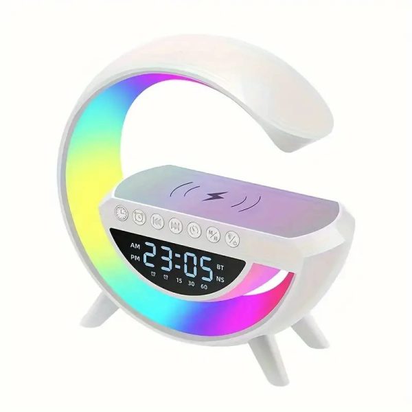 Bt- 3401 G lamp Multi-functional Bluetooth Led Lamp  and Clock Display Speaker with 15 W wireless charging