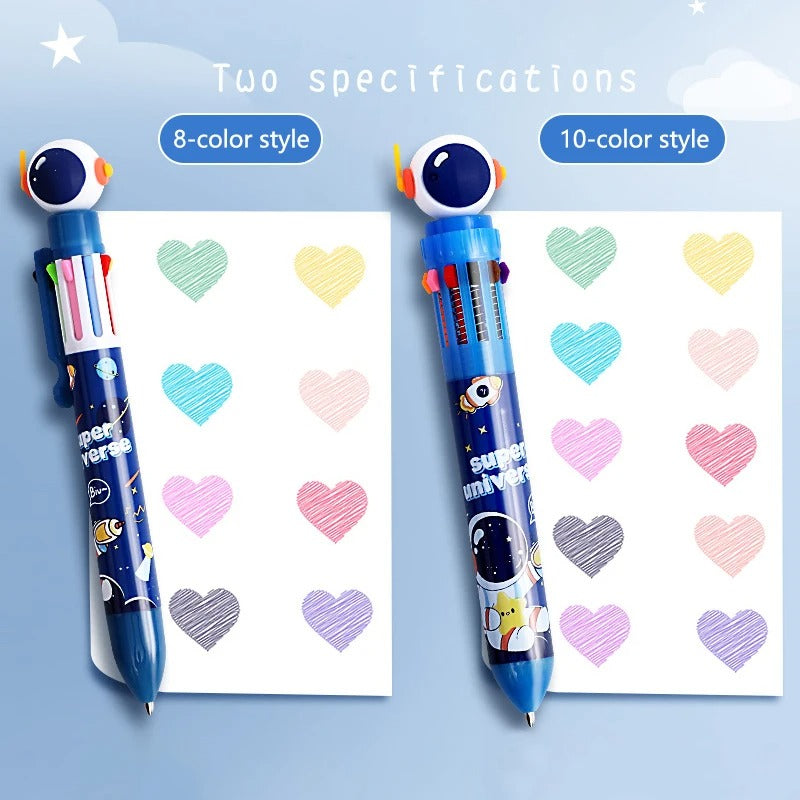 Cute Cartoon Design 10 in 1 Pen (Random design) - UMart786