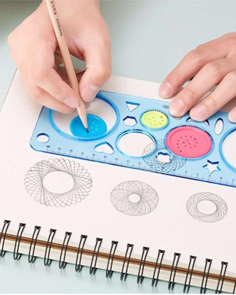 Spirograph Geometric Creative Design Ruler. - UMart786