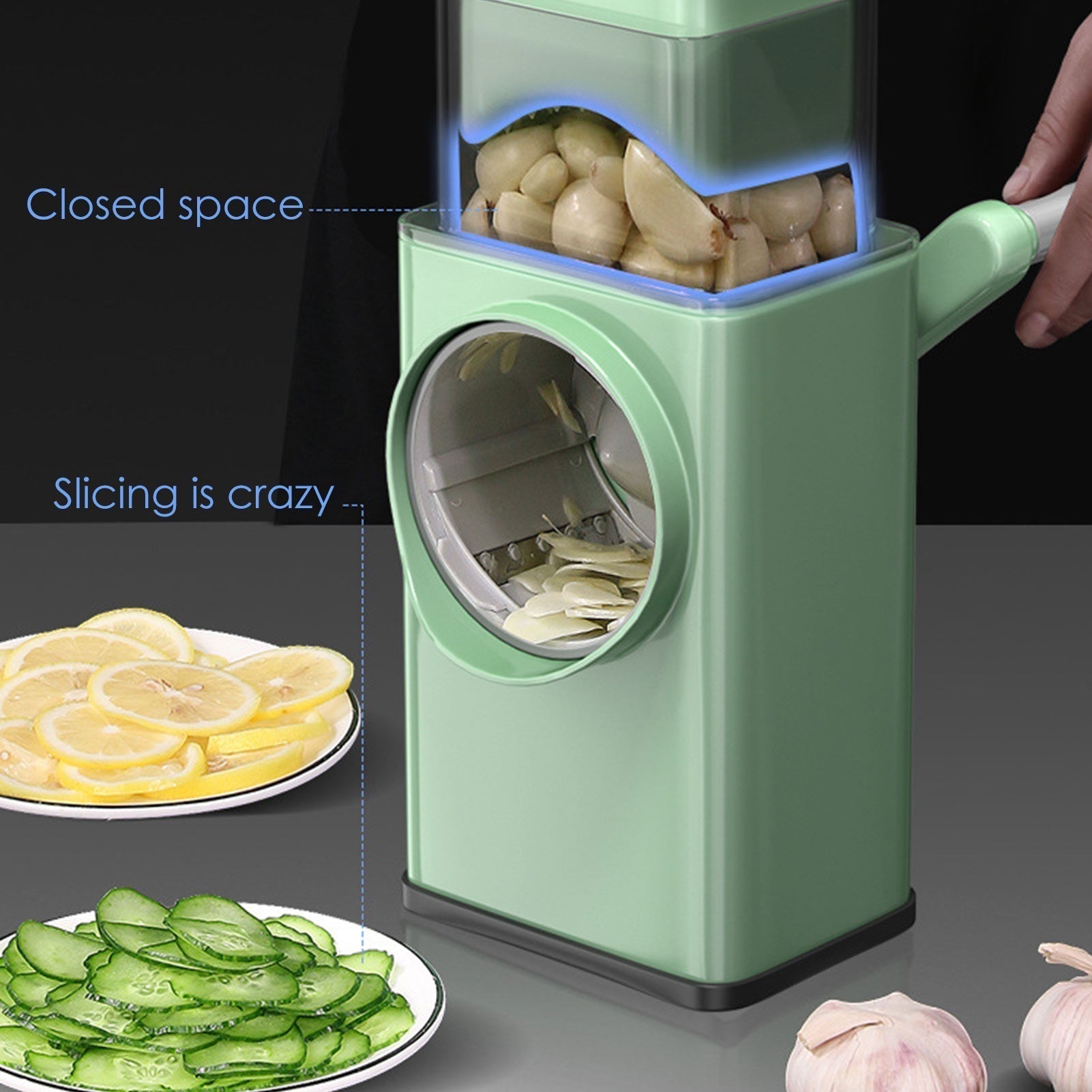 Multi-function Hand Rotary Vegetable Cutter. - UMart786