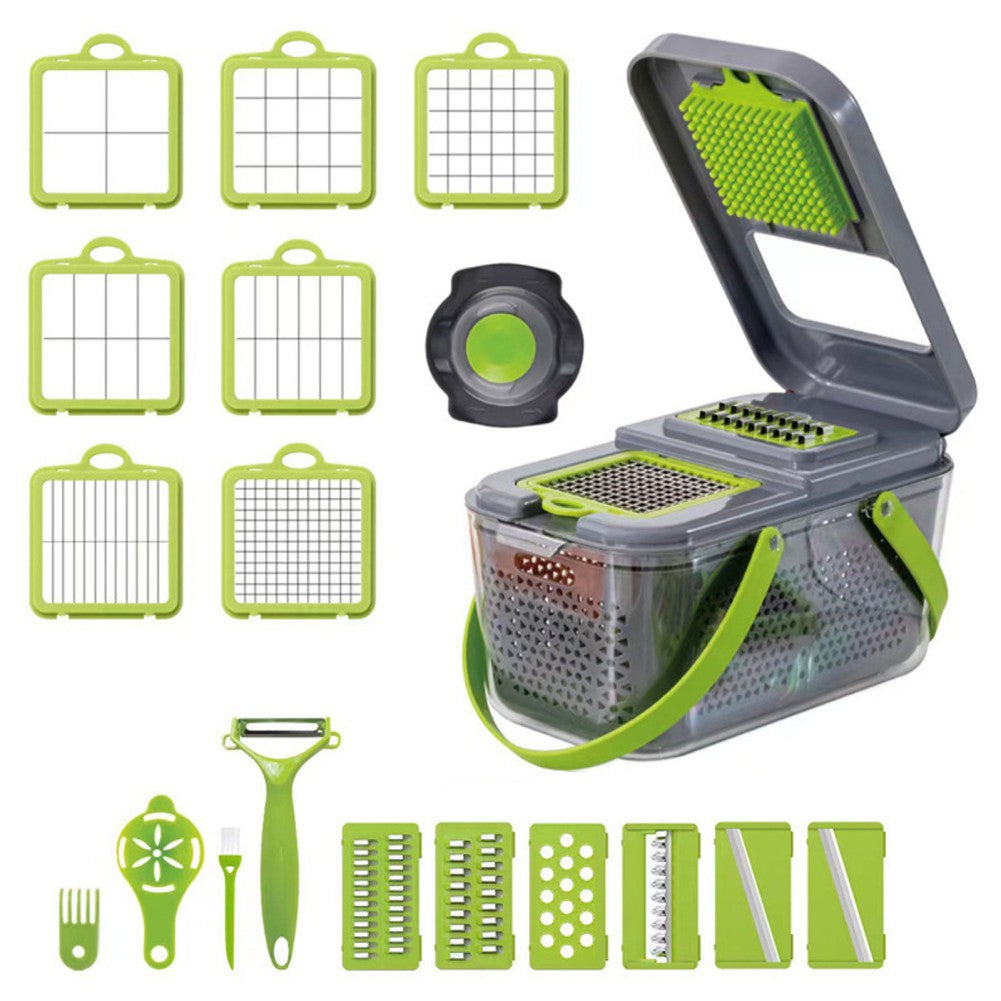 22Pcs-set Multifunctional Vegetable Cutter Kitchen Accessories. - UMart786