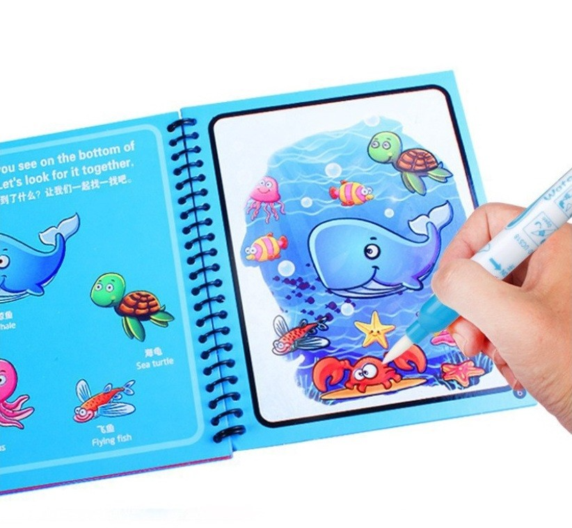 Magic Colouring Book Invisible Ink. - UMart786