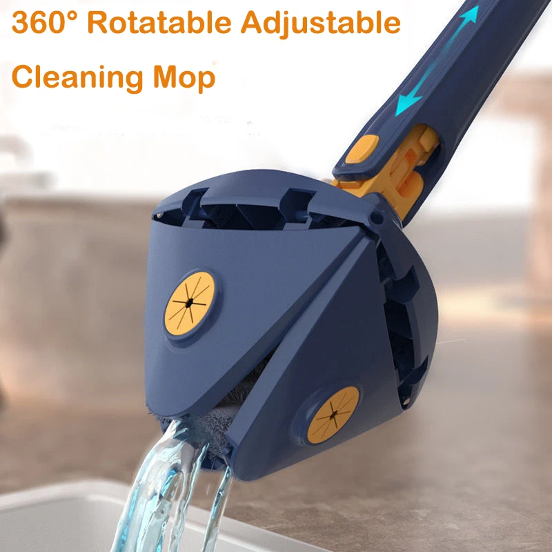 360° Rotatable Adjustable Cleaning Triangle Mop Multipurpose Cleaning Brush. - UMart786