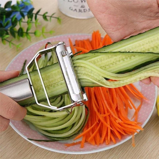 2 In 1 Stainless Steel Multifunction Peeler - UMart786