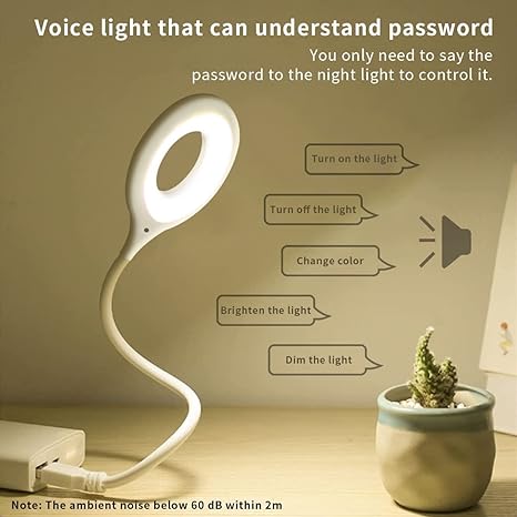 Smart Voice Control Usb Light For Laptop, Sound Activated